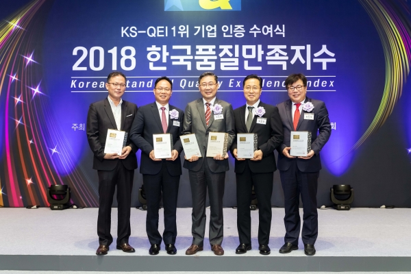 KCC가 '한국품질만족지수'에서 2년 연속 6관왕을 달성했다. [사진=KCC 제공]
