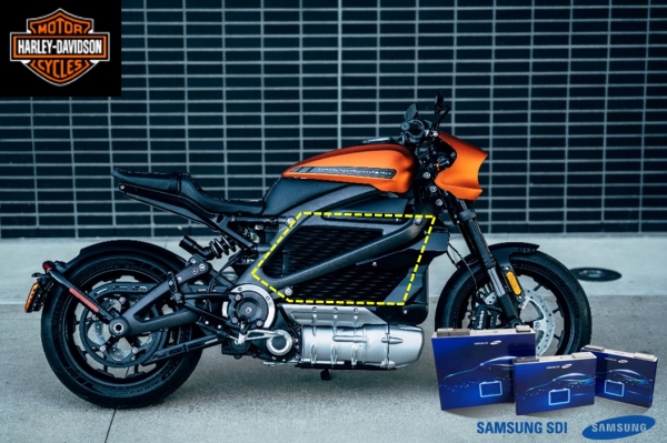 삼성SDI가 세계적인 모터사이클 회사 할리데이비슨(Harley-Davidson)이 처음으로 출시하는 전기 모터사이클에 배터리 팩을 공급한다고 8일 밝혔다. [사진=삼성SDI 제공]