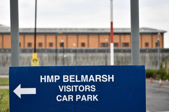 위키리크스의 창립자 줄리언 어산지가 구금돼 있는 런던 벨마시 교도소의 전경. 런던/AFP 연합뉴스