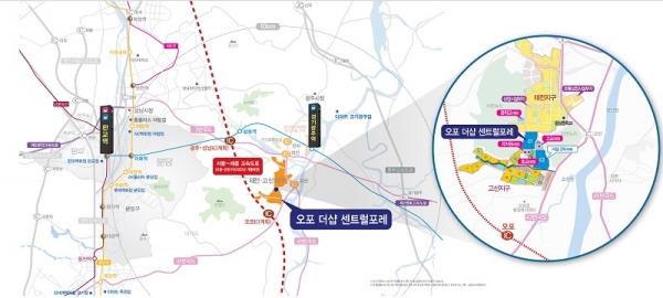 경기 광주 오포 더샵 센트럴포레 광역도 (사진=포스코건설)