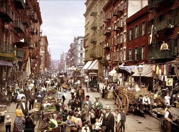 1900년대초 뉴욕의 로우어 이스트 사이드. [STI]