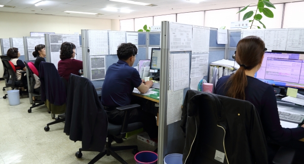 한국건설기술인협회 콜센터의 모습