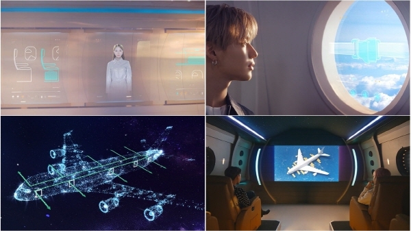 4일 대한항공은 '슈퍼엠'의 뮤직비디오 형태로 제작한 새로운 기내 안전비디오를 전 노선 모든 항공기에 적용한다고 밝혔다. [사진=대한항공]