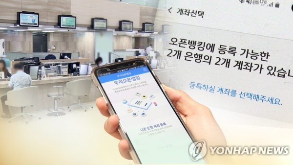 앱 하나로 모든 은행 거래…'고객 모시기' 치열 [CG=연합뉴스]
