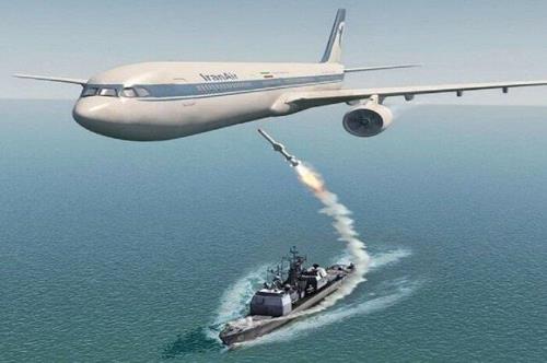 1988년 미군의 이란항공 여객기 격추 사건을 그린 이미지 [이란항공 홈페이지]