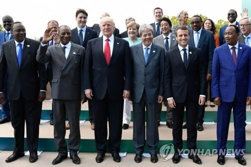 2017년 5월 이탈리아 G7 정상회의 때 모습 [출처=연합뉴스]