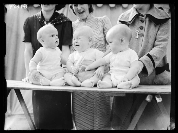 1938년 우량아 선발대회에 참가한 아기들(National Media Museum)