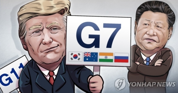 트럼프 G7에 한국 · 호주 · 인도 · 러시아 초정 (PG)[출처=연합뉴스]