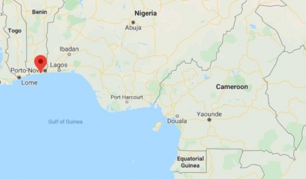 한국인 선원 5명이 납치된 베냉 코노투 항구(붉은 점) 남부 [구글 지도 캡처]