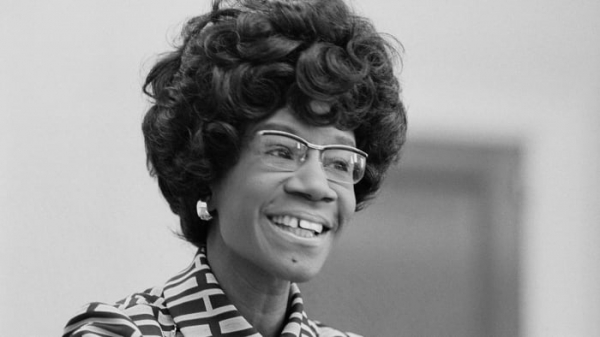 1972년 흑인 여성으로서 처음 대선에 출마한 셜리 치솜. [히스토리]