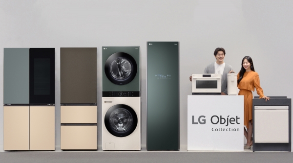 LG전자가 22일 새로운 공간 인테리어 가전 브랜드 'LG Objet Collection(LG 오브제컬렉션)'을 런칭하고 신제품 11종을 출시했다. [사진=LG전자 제공]