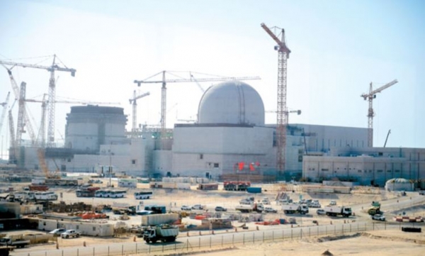 아랍에미리트(UAE) 바라카에 지은 한국형 원자로 ‘APR1400’ 전경. [사진=한국전력]