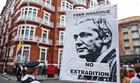 Mr Assange spent seven years inside the Ecuadorian embassy. /AP=Yonhap