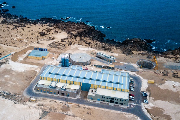 GS이니마가 준공한 ‘칠레 아타카마 해수담수화시설‘ 전경. [사진=GS건설]