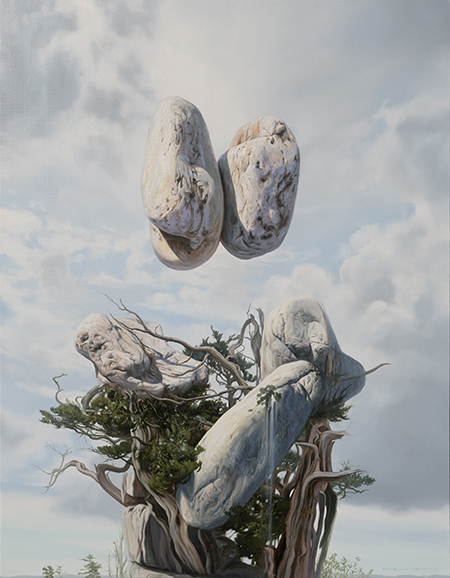 박정용 작, 키스, 116.8×90.9cm, oil on canvas, 2023.