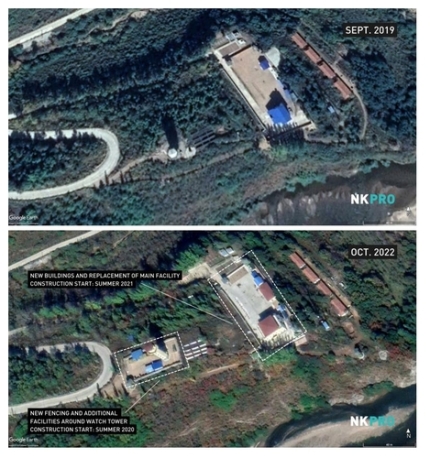 북한인권정보센터가 공개한 中 탈북자 구금시설 위성 이미지 [북한인권정보센터 제공]