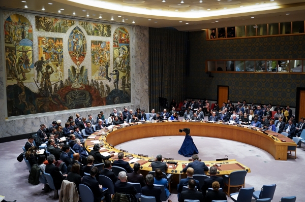 조태열 장관이 지난 23일 UN&nbsp;안보리 회의에 참석했다. [사진=외교부]