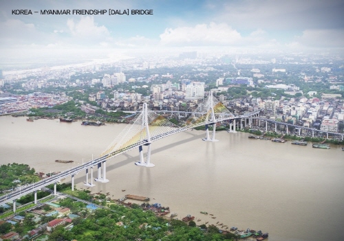 한-미얀마 우정의 다리 프로젝트 조감도 [사진=GS건설]