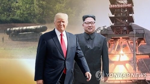 도널드 트럼프 미국 대통령과 김정은 북한 국무위원장 [CG=연합뉴스]