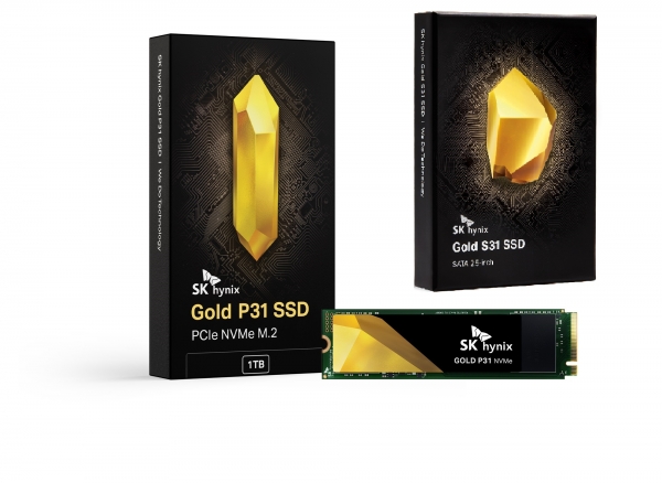 SK하이닉스가 국내 시장에 정식 출시한 소비자용 SSD Gold P31(좌) Gold S31(우)[출처=SK 하이닉스]