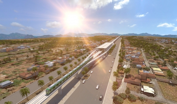 대림산업 시절인 지난 2020년 10월 약 3600억원에 수주한 필리핀 최초 광역고속철도(MCRP) 프로젝트의 조감도. [출처=DL이앤씨]