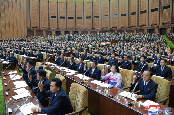 북한은 지난 26일부터 27일까지 최고인민회의(국회격)를 열고 핵무력정책을 헌법에 명시했다. ⓒ연합뉴스