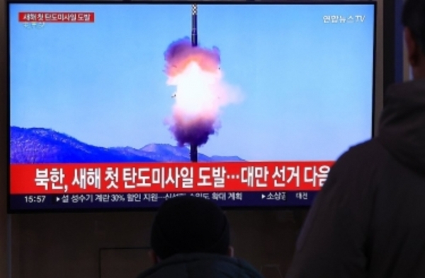 북한, 올해 첫 탄도미사일 발사 (서울=연합뉴스)